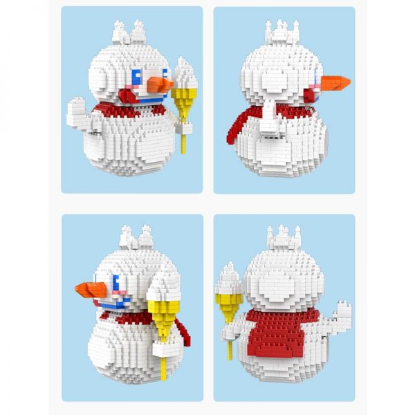 SC 7001 1 Snowman Ice Cream King Cartoon Christmas Doll Figure Model Mini Diamond Blocks Bricks 3 - LOZ™ MINI BLOCKS