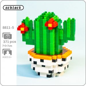 SC 8811 5 Pot Plant World Cactus Flower Desert Soil 3D Model DIY Mini Diamond Blocks - LOZ™ MINI BLOCKS
