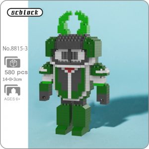 SC 8815 3 Anime B Robo Kamikajir Green Beetle Insect Robot Figure 3D Mini Diamond Blocks - LOZ™ MINI BLOCKS