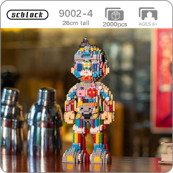 SC 9002 4 Anime Astroboy Mighty Atom Robot Dissection 3D Model DIY Mini Diamond Blocks Bricks - LOZ™ MINI BLOCKS
