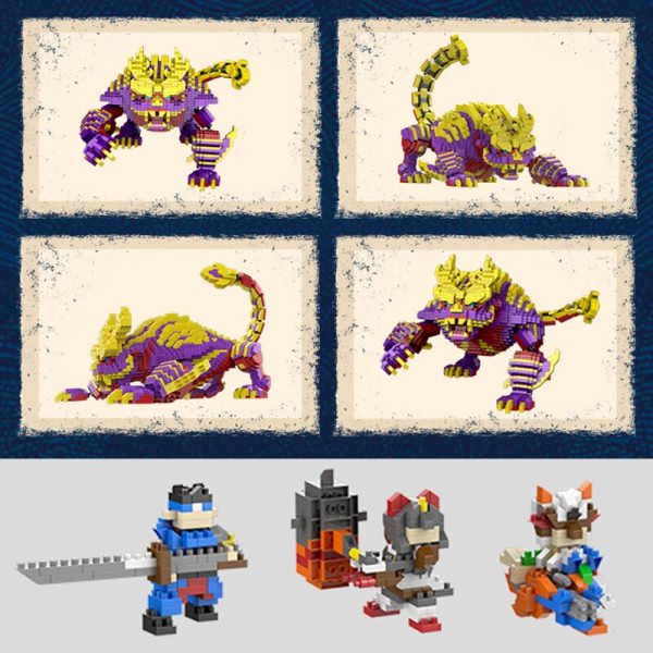 SC Warriors VS Scorpion Monster Feet Tail Adjustable Animal Soliders Mini Diamond Blocks Bricks Building Toy 2 - LOZ™ MINI BLOCKS