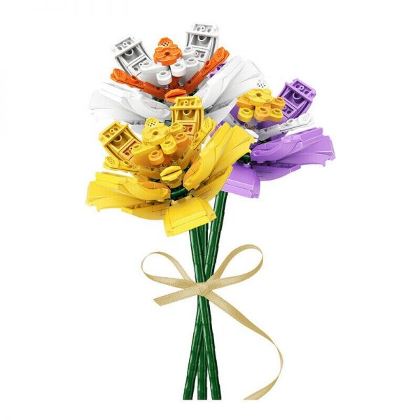 Sembo 601232 Colourful Flowers Bouquet Saffron 3pcs lot Garden Plant Model Mini Blocks Bricks Building Toy 4 - LOZ™ MINI BLOCKS