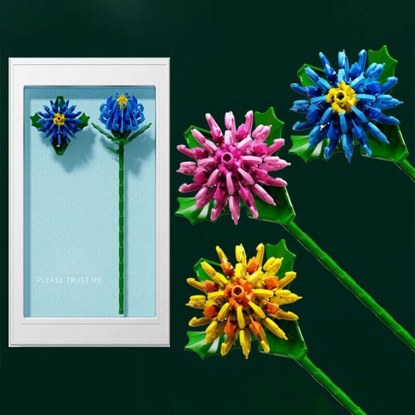 Sembo 601236 Colourful Flowers Bouquet Chrysanthe 3pcs lot Garden Plant DIY Mini Blocks Bricks Building Toy 3 - LOZ™ MINI BLOCKS