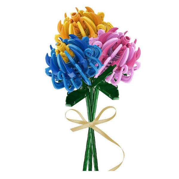 Sembo 601236 Colourful Flowers Bouquet Chrysanthe 3pcs lot Garden Plant DIY Mini Blocks Bricks Building Toy 4 - LOZ™ MINI BLOCKS