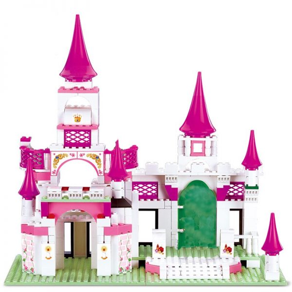 Sluban B0151 Architektur Rosa Traum Prinzessin Schloss M rchen Haus Zimmer Mini Bl cke Ziegel Geb 1 - LOZ™ MINI BLOCKS