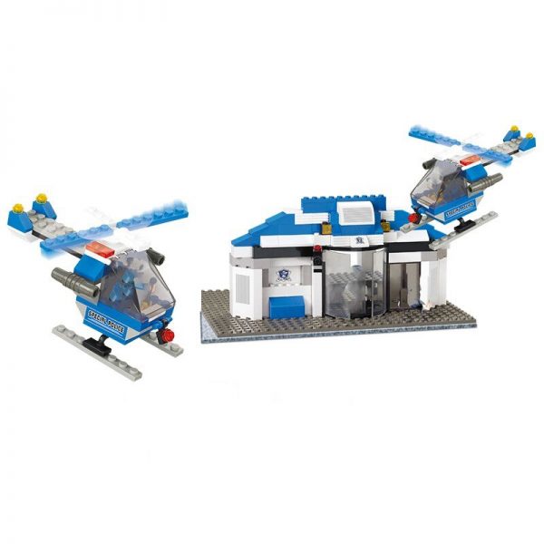 Sluban B0192 City Police Station Director Center Car Plane Truck Guard Basis Mini Blocks Bricks Building 2 - LOZ™ MINI BLOCKS