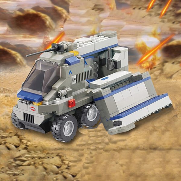 Sluban B0201 Force Transport Amy Truck Transform To Military Automobile Base Mini Blocks Bricks Building Toy 5 - LOZ™ MINI BLOCKS