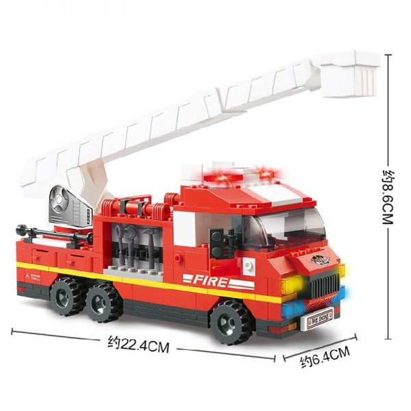 Sluban B0227 Fire Station Firehouse Fireman Ambulance Plane Rescue Truck Car Mini Blocks Bricks Building Toy 4 - LOZ™ MINI BLOCKS