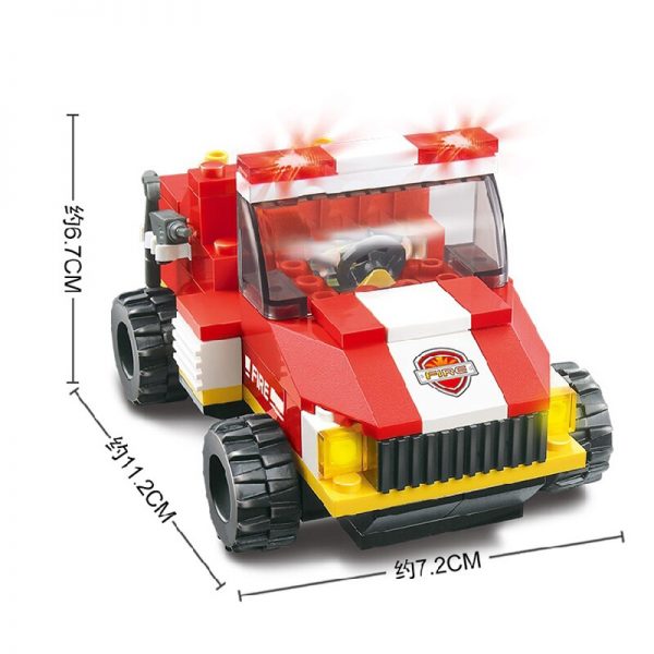 Sluban B0227 Fire Station Firehouse Fireman Ambulance Plane Rescue Truck Car Mini Blocks Bricks Building Toy 5 - LOZ™ MINI BLOCKS