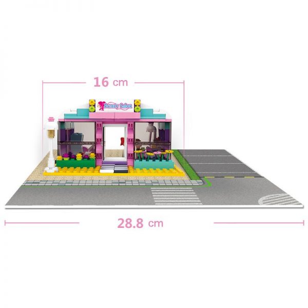 Sluban B0526 City Street Hair Beauty Salon Barber Shop Shampoo Dream Store Mini Blocks Bricks Building 4 - LOZ™ MINI BLOCKS