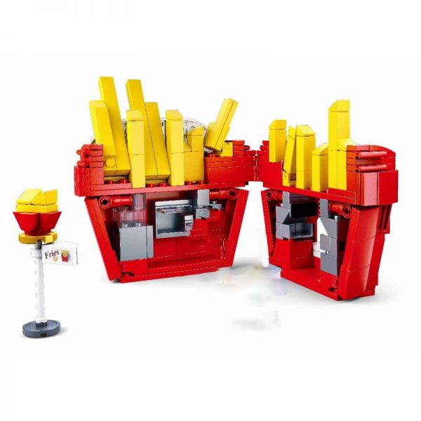 Sluban B0705B Food Court French Fries Fast Restaurant City Street Assembly Mini Blocks Bricks Building Toy 4 - LOZ™ MINI BLOCKS