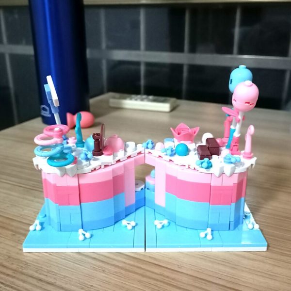 Sluban B0705H Food Court Candy Birthday Cake Shop Store Restaurant Assembly Mini Blocks Bricks Building Toy 3 - LOZ™ MINI BLOCKS