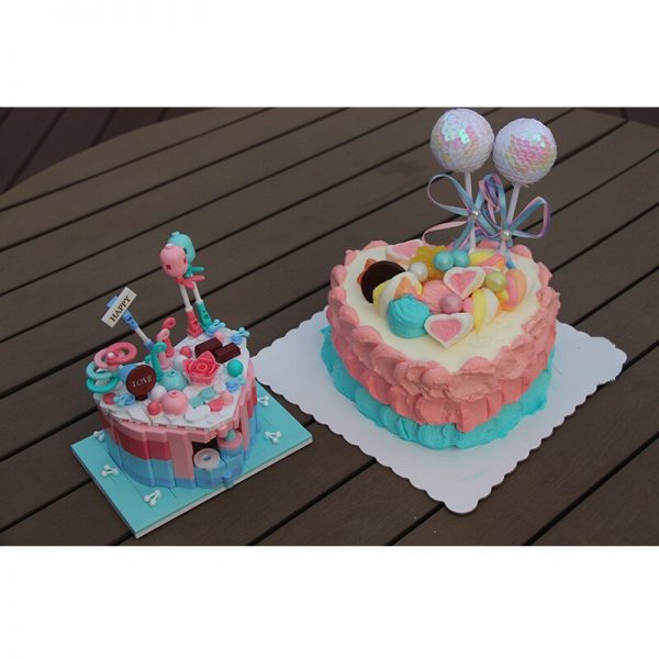 Sluban B0705H Food Court Candy Birthday Cake Shop Store Restaurant Assembly Mini Blocks Bricks Building Toy 4 - LOZ™ MINI BLOCKS