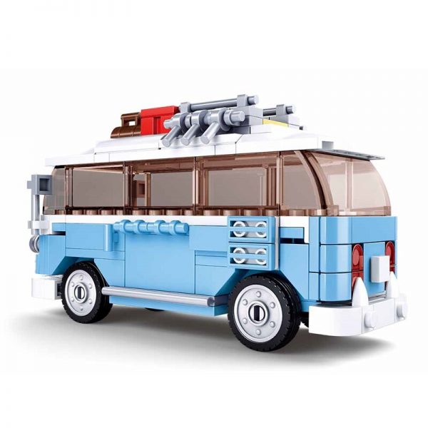 Sluban B0707 Station Wagon Travel Car Vehicle City Traffic Automobile Model Mini Blocks Bricks Building Toy 3 - LOZ™ MINI BLOCKS