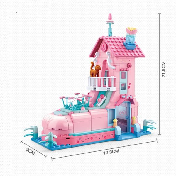 Sluban B0770 Pink Dream Wedding Shoe House Engagement Party Friends Union 3D Mini Blocks Bricks Building 3 - LOZ™ MINI BLOCKS