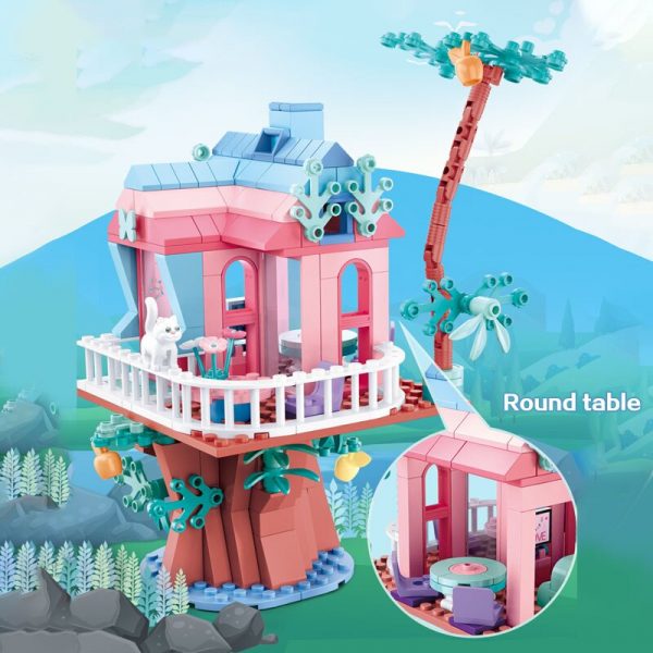 Sluban B0771 Pink Dream Wedding Tree House Boat Ship Friends Union Party DIY Mini Blocks Bricks 1 - LOZ™ MINI BLOCKS