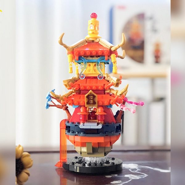 Sluban B1002 Chinese Architecture Ancient Penglai Fairy Pavilion Palace DIY Mini Blocks Bricks Building Toy for 3 - LOZ™ MINI BLOCKS