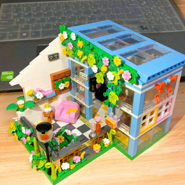 WLCX 2036 Architektur Stadt Stra e Sonnenschein Gew chshaus Blume Haus Zimmer DIY Mini Bl cke 1 - LOZ™ MINI BLOCKS