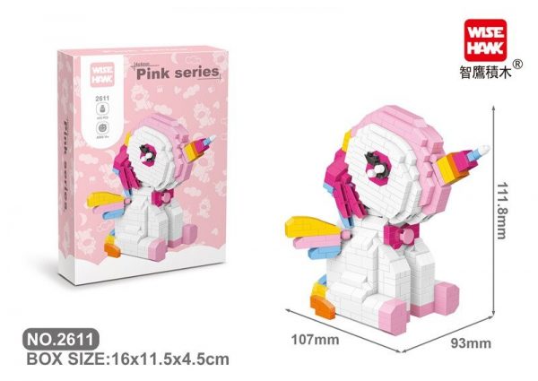 Wise Hawk 2611 Rainbow Wings Unicon - LOZ™ MINI BLOCKS