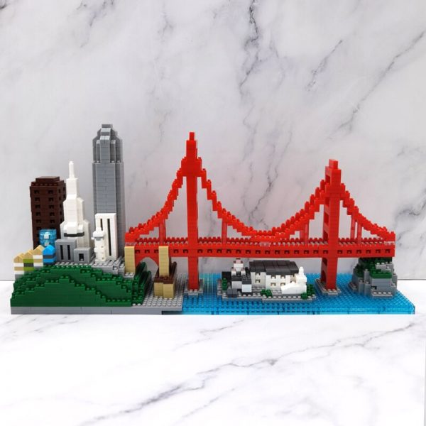 World Architecture City Dubai Tokyo San Francisco Tower Bridge DIY Mini Diamond Blocks Bricks Building Toy 4 - LOZ™ MINI BLOCKS