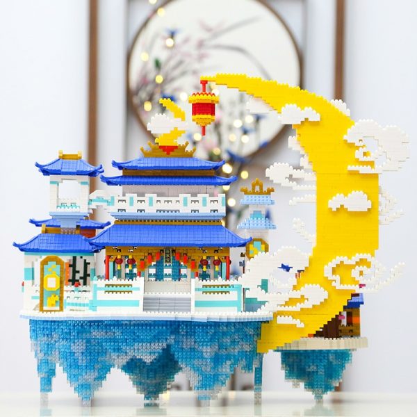 YZ 080 Architecture China Ancient Beauty Moon Palace Cloud Model DIY Mini Diamond Blocks Bricks Building 5 - LOZ™ MINI BLOCKS