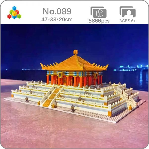 YZ 089 World Architecture Imperial Palace Hall of Central Harmony 3D Mini Diamond Blocks Bricks Building - LOZ™ MINI BLOCKS