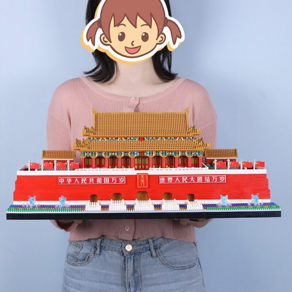 YZ 100 World Architecture Tiananmen Square Flag River Bridge Model Mini Diamond Blocks Bricks Building Toy 2 - LOZ™ MINI BLOCKS