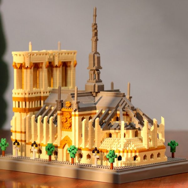 YZ World Architecture Notre Dame de Paris Church Museum 3D Model DIY Mini Diamond Blocks Bricks 1 - LOZ™ MINI BLOCKS