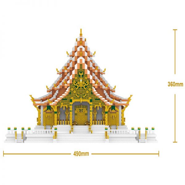 ZRK 7825 World Architecture Thailand Bangkok Grand Palace Model DIY Mini Diamond Blocks Bricks Building Toy 3 - LOZ™ MINI BLOCKS